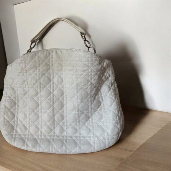 Authentic Christian Dior Quilted Leather Shoulder Bag - Picture 2 of 10